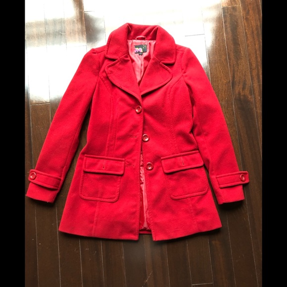Forever 21 Jackets & Blazers - Red peacoat